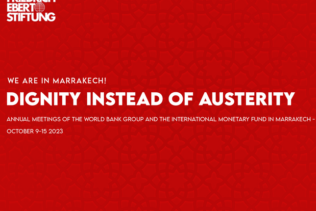 We Are in Marrakech: Dignity instead of Austerity