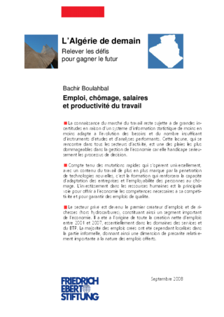 Emploi, chômage, salaires et productivité du travail