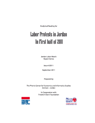 Labor protests in Jordan in first half of 2011