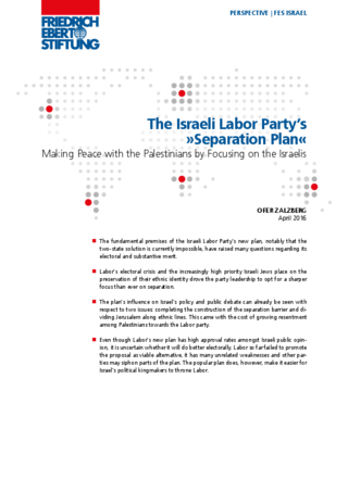 The Israeli Labor Party's "separation plan"