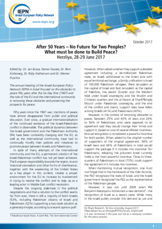 After 50 years - no future for two peoples?