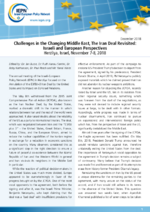 Challenges in the changing Middle East, the iran deal revisited: Israeli and European perspectives