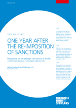 One year after the re-imposition of sanctions